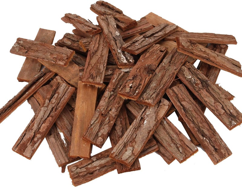 BYHER 4" Craft Sticks, 45Pcs Wooden Sticks for Crafts, Natural Wood Log Twigs for DIY Photo Props, School Projects, Card Making (Rustic) - Image 2
